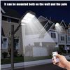 Image 8 : 2-Pack LED Solar Street Lights for Outdoors w/ Remote Control; Motion Sensor Solar Security Lights