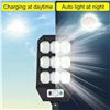 Image 9 : 2-Pack LED Solar Street Lights for Outdoors w/ Remote Control; Motion Sensor Solar Security Lights