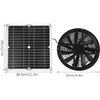 Image 7 : Solar Panel Fan Kit - Waterproof/Portable Solar Powered Exhaust Fan - New