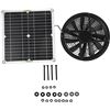 Image 8 : Solar Panel Fan Kit - Waterproof/Portable Solar Powered Exhaust Fan - New