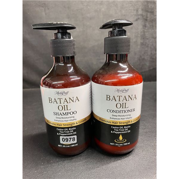 Batana Oil Shampoo & Conditioner Set (300ml) Promotes Hair Strength/Growth - New