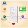 Image 6 : 4-Pack of Self-Closing Outlet Covers - Child Safety Wall Outlet Covers (Universal Fit) - New