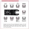 Image 3 : 50PCS Japan Oscillating Universal Multi-Tool Saw Blades for Fast Cutting - New