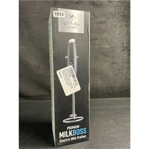 Zulay Kitchen Premium MilkBoss Electric Milk Frother; Perfect for Lattes/Cappuccinos - New