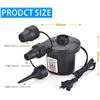 Image 2 : Electric Air Pump 110V (Model: CZ-198B) with Various Inflator Adaptor Tips - New in Box