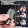 Image 5 : 2 Premium EDC Magnetic Metal Fidget Anxiety Sliders for Youth and Adult - Brand New
