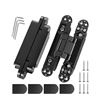 Image 1 : 30-Adjustable Concealed Door Hinge Kit - Black - 2-Pack - Brand New