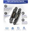 Image 5 : 30-Adjustable Concealed Door Hinge Kit - Black - 2-Pack - Brand New