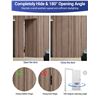 Image 6 : 30-Adjustable Concealed Door Hinge Kit - Black - 2-Pack - Brand New
