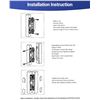 Image 7 : 30-Adjustable Concealed Door Hinge Kit - Black - 2-Pack - Brand New