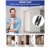 Image 9 : 30-Adjustable Concealed Door Hinge Kit - Black - 2-Pack - Brand New