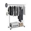 Image 1 : Portable Rolling Wardrobe/Clothing Garment Rack - Silver - New