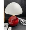 Image 1 : Mushroom Table Lamp/Bedside Light with LED Bulb - New in Box