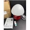 Image 4 : Mushroom Table Lamp/Bedside Light with LED Bulb - New in Box