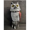 Image 1 : Pest Deterrent Plastic Owl with Passive Moving Head - New