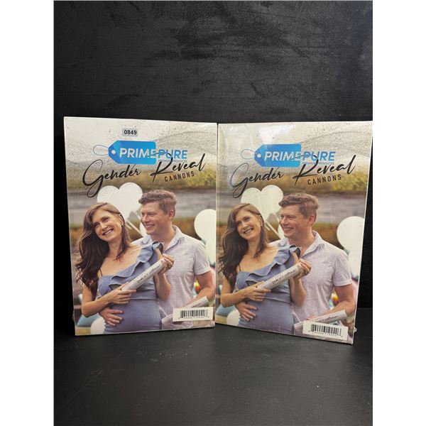 2 Prime Pure Pink/Blue Gender Reveal Canon Kits - New