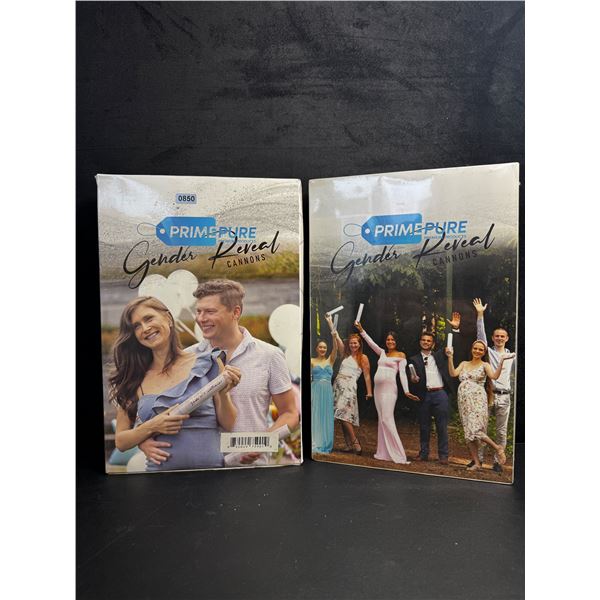 2 Prime Pure Pink/Blue Gender Reveal Canon Kits - New