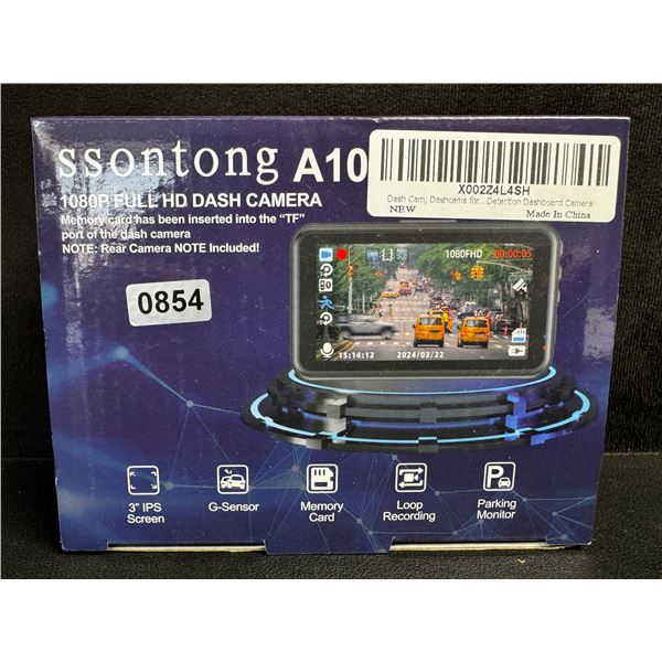 1080P Full HD Car Dash Camera w/ 3" Screen & 32GB SD Card; G-Sensor, Loop Recording - Brand New!
