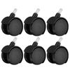 Image 1 : 6-Pack of 2 Inch 360 Degree Swivel Caster Wheels - New
