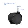 Image 2 : 6-Pack of 2 Inch 360 Degree Swivel Caster Wheels - New