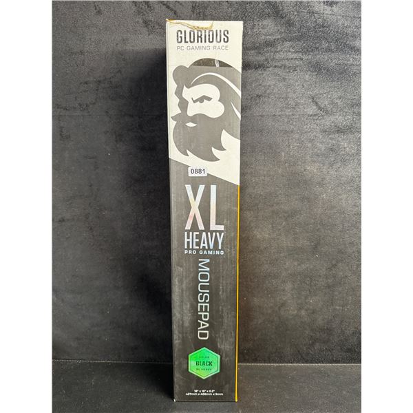 Glorious Gaming XL Heavy Pro Gaming Mouse Pad 18"x16" - Black - New