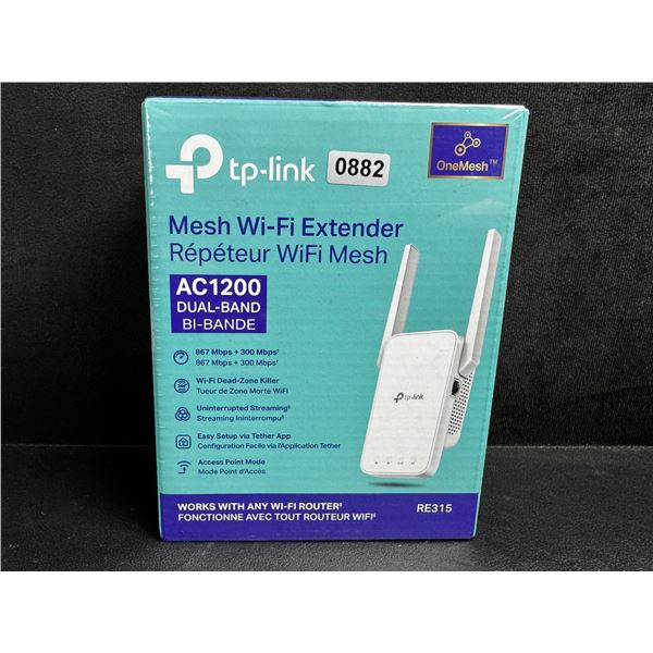 TP-Link AC1200 Mesh Wi-Fi Extender/WiFi Booster - Works with Any WiFi Router - New Sealed!