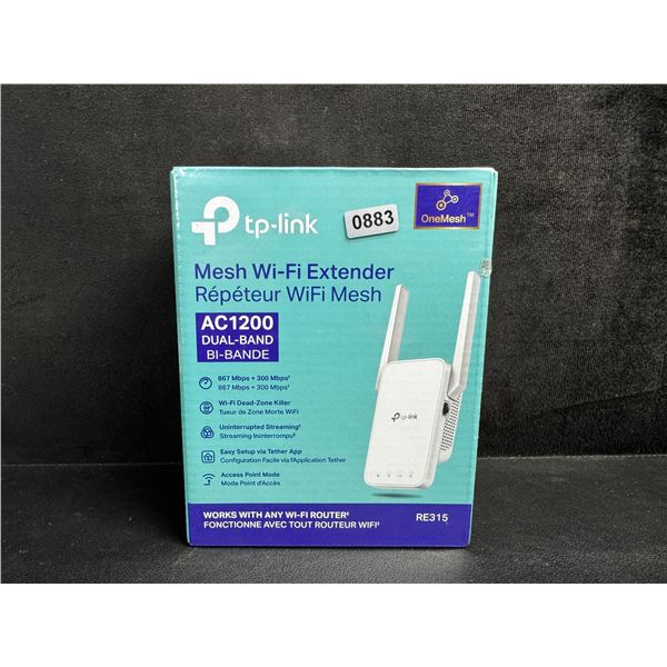 TP-Link AC1200 Mesh Wi-Fi Extender/WiFi Booster - Works with Any WiFi Router - New Sealed!