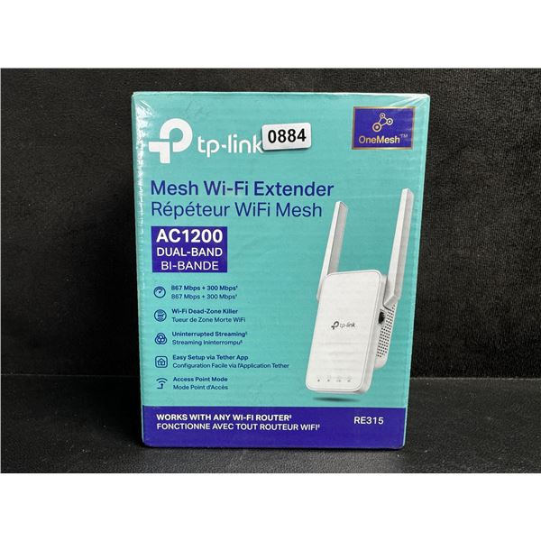 TP-Link AC1200 Mesh Wi-Fi Extender/WiFi Booster - Works with Any WiFi Router - New Sealed!
