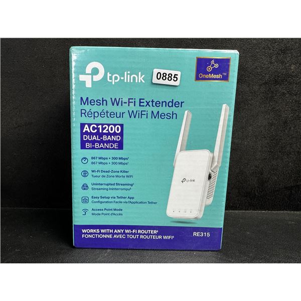 TP-Link AC1200 Mesh Wi-Fi Extender/WiFi Booster - Works with Any WiFi Router - New Sealed!