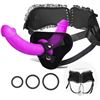 Image 1 : 2 Double Sided Strap on Dildos with Velvet Lined Adjustable Harness and Lining - Brand New!