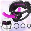 Image 5 : 2 Double Sided Strap on Dildos with Velvet Lined Adjustable Harness and Lining - Brand New!