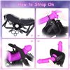 Image 6 : 2 Double Sided Strap on Dildos with Velvet Lined Adjustable Harness and Lining - Brand New!
