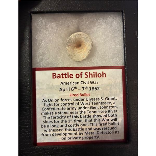 Battle of Shiloh American Civil War Fired Bullet