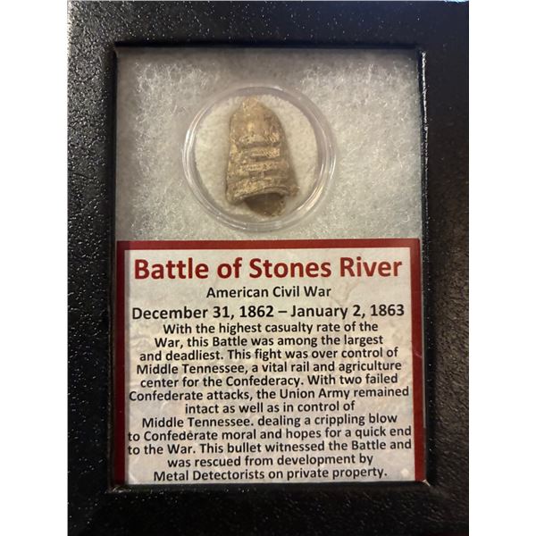 Battle of Stones River American Civil War Bullet