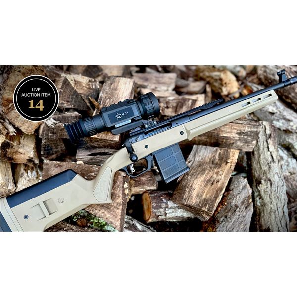 AGM RATTLER V3 LRF THERMAL IMAGING OPTIC WITH SAVAGE 110 MAGPUL SCOUT .308