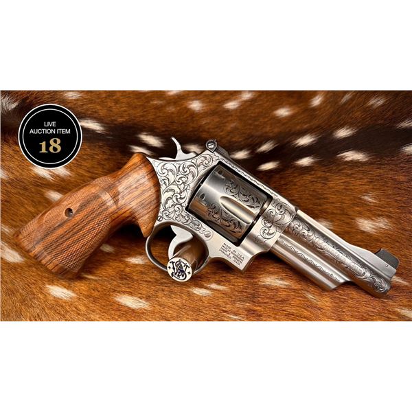 SMITH & WESSON CUSTOM ENGRAVED .44 MAGNUM “MOUNTAIN GUN