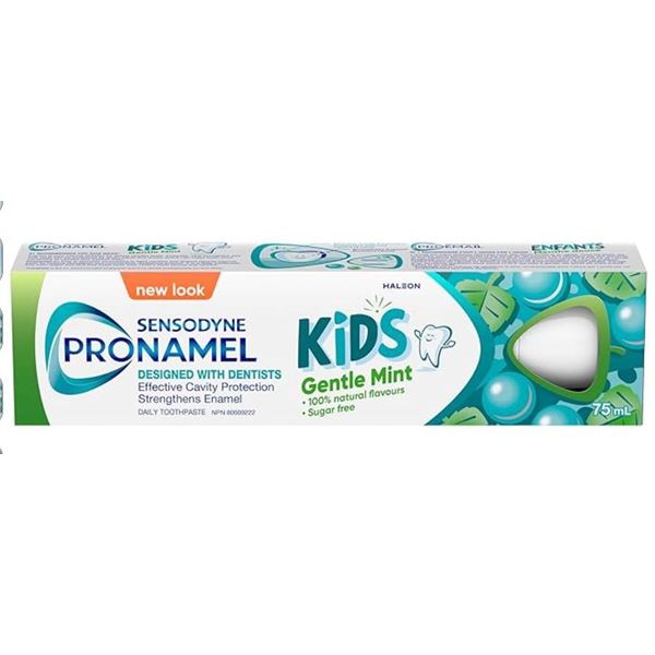 Pack of 4 – Sensodyne Pronamel Kids Gentle Mint Toothpaste, 75 mL Each