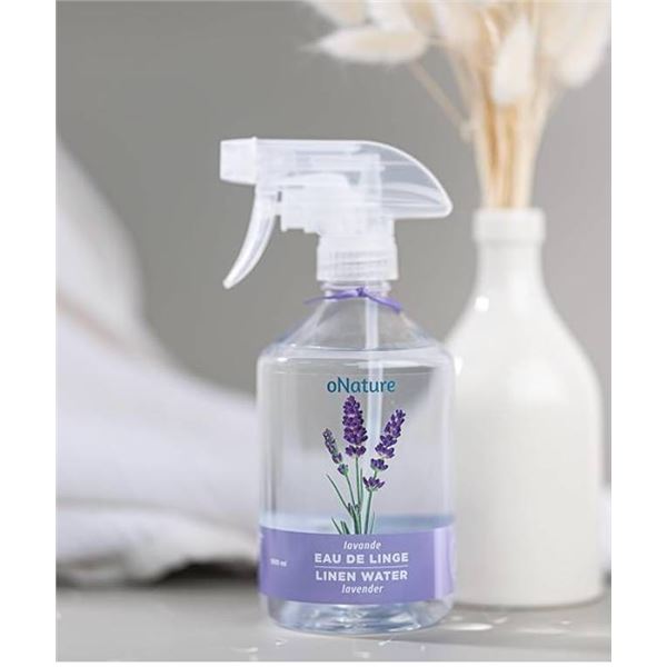 ONature Eau de Linge Linen Water Lavender 500 mL Spray Bottles – Set of 2