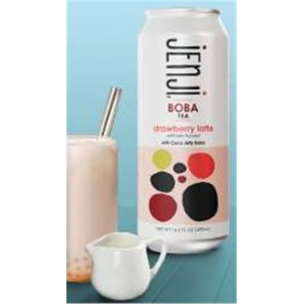 Jenji Boba Tea Strawberry Latte JJI-01493 Wholesale Lot