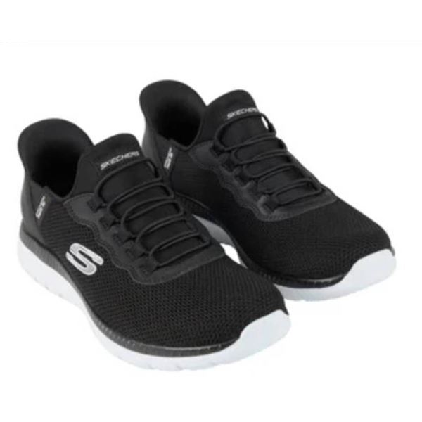 Skechers Women’s Memory Foam Black Slip-On Sneakers – Size 10