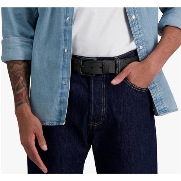 Levi’s Men’s XL Belt With Metal Buckle, Black