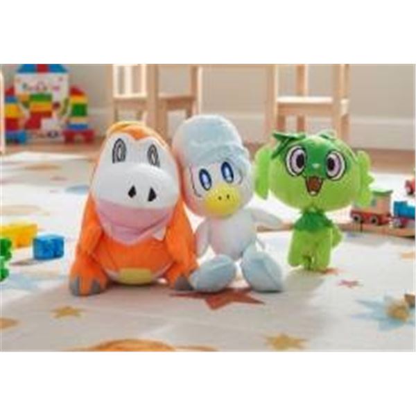 Scarlet & Violet Plush Sprigatito Fuecoco Quaxly Pokemon Set Of 3 Monsters