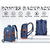 Image 1 : Ronyes College Backpack Blue (R-203-Lar) with Label Information