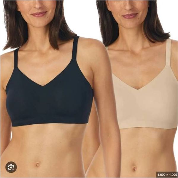 Halston Seamless Bra 2-Pack, Size L/G