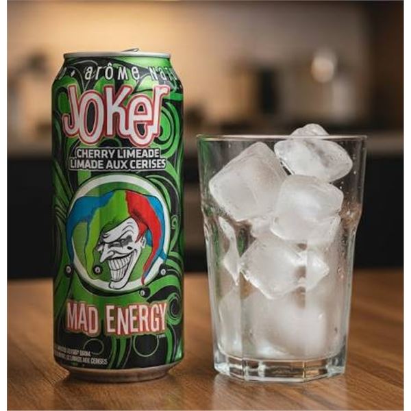 Joker Mad Energy Cherry Limeade Drink 473ml (16oz) – Case of 12
