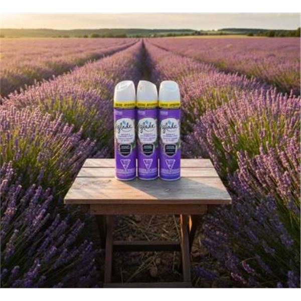 Glade Tranquil Lavender & Aloe Air Freshener Spray Set (3x 235g Cans)