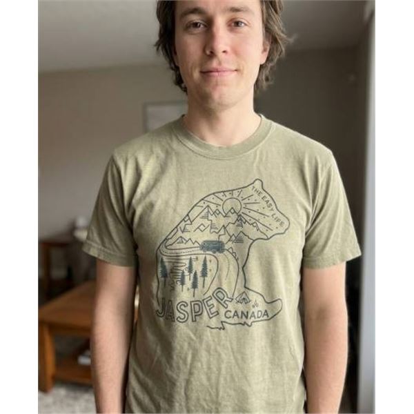 River Wear T-Shirt With Jasper Canada Design, Size Small