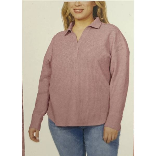Buffalo David Bitton Women’s Waffle Knit Top, Size XXL