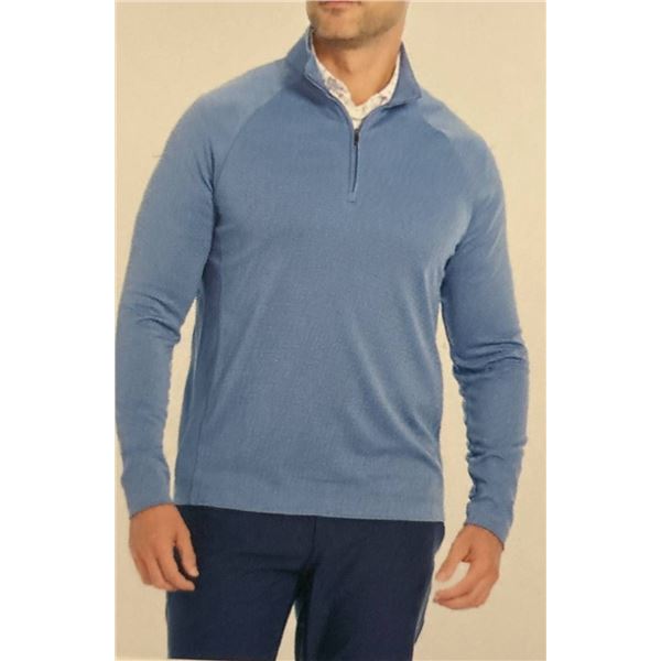 Men’s Quarter-Zip Pullover with Shark Logo, Style S/P, Size S/P
