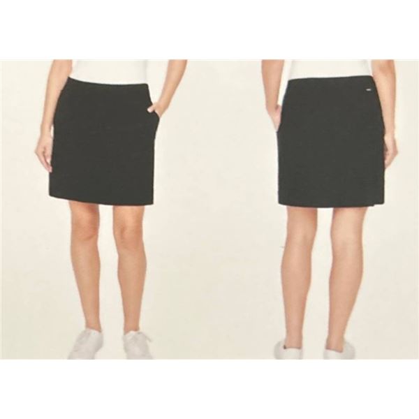 S C & Co. Women’s Pull-On Skort with Tummy Control, Size S/P, Black